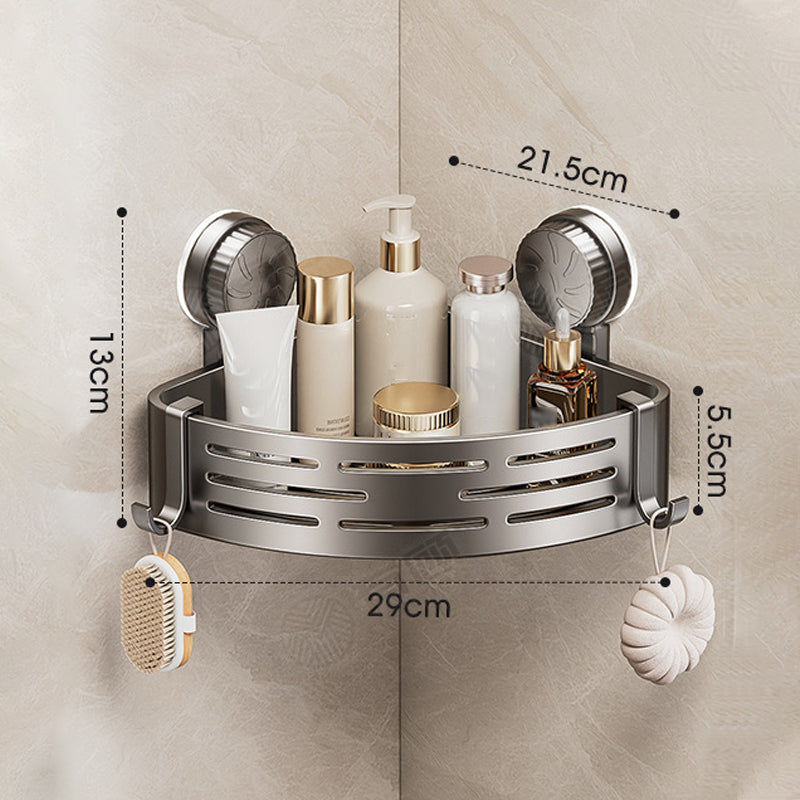 🥳HOT SALE🥳🛁 Conquer Tight Corners! No-Drill Triangle Basket Suction Cup Mounted, Strong Hold, Your Space Magician🧽
