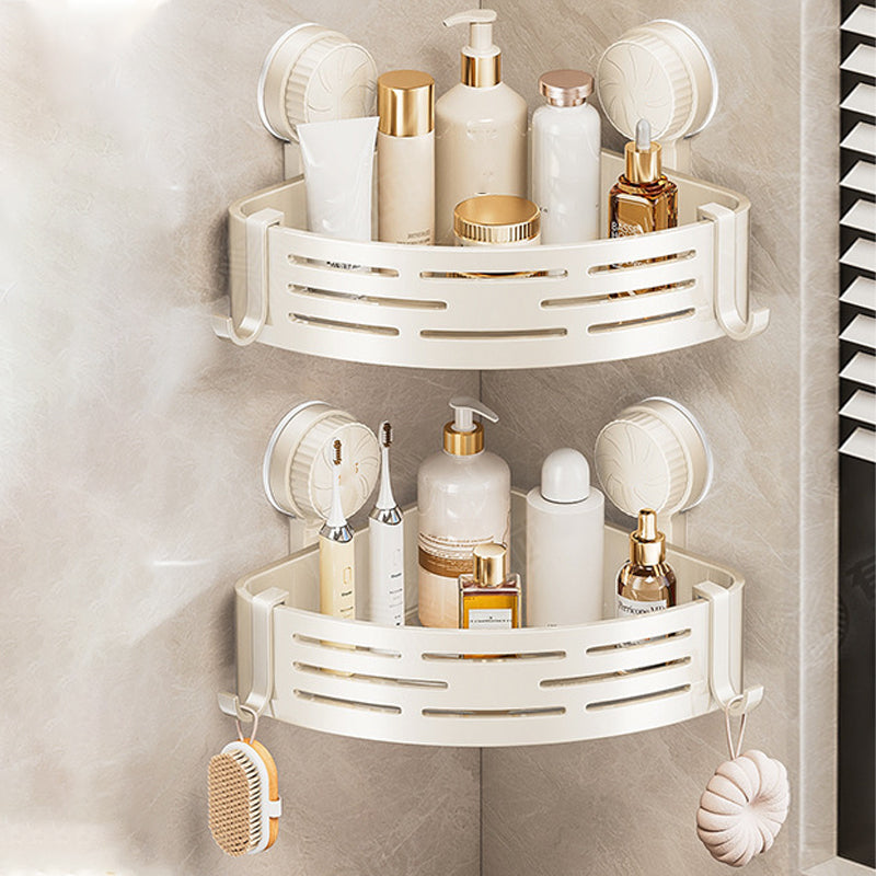 🥳HOT SALE🥳🛁 Conquer Tight Corners! No-Drill Triangle Basket Suction Cup Mounted, Strong Hold, Your Space Magician🧽