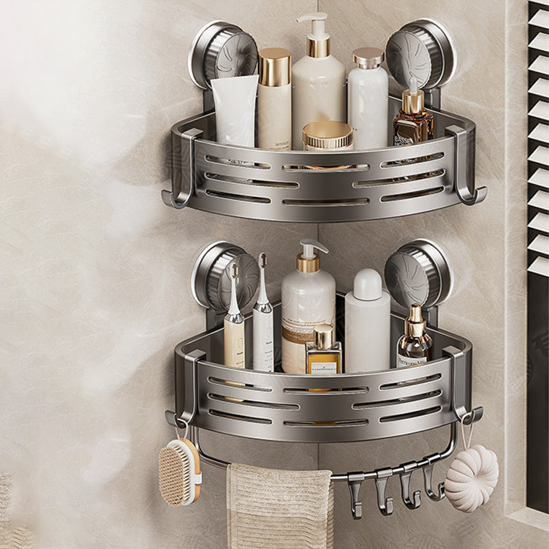 🥳HOT SALE🥳🛁 Conquer Tight Corners! No-Drill Triangle Basket Suction Cup Mounted, Strong Hold, Your Space Magician🧽