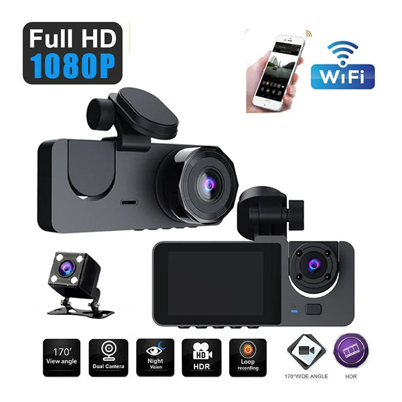 1080P Dash Cam Set for Vehicle Security