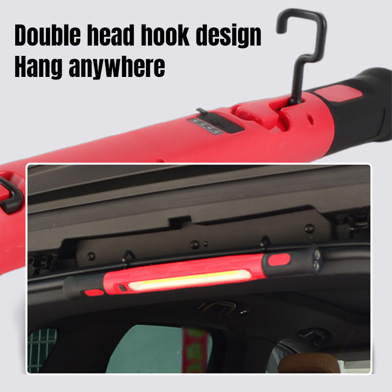 📢📢50% OFF !! ⏰3000LM LED Work Light – Magnetic + hook, 5200mAh battery, 360° rotation. Type‑C fast charge. Bright as day anywhere! 🔋✨