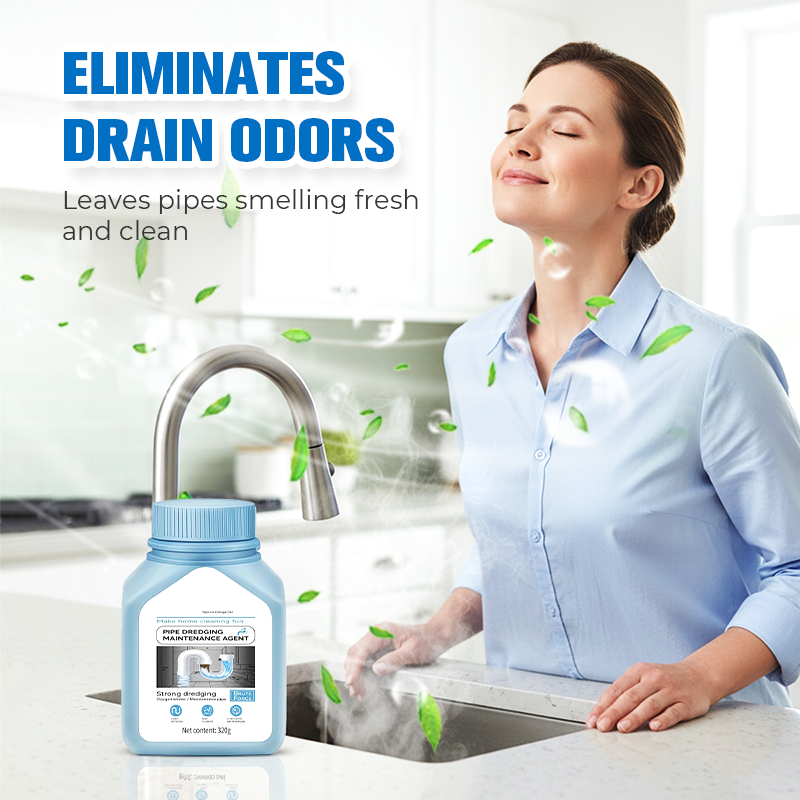 🧴Powerful Sink & Drain Cleaner, Heavy Duty Unblocker Liquid, Kitchen Pipe Dredging Agent for Household Soap Scum & Clogged Drains