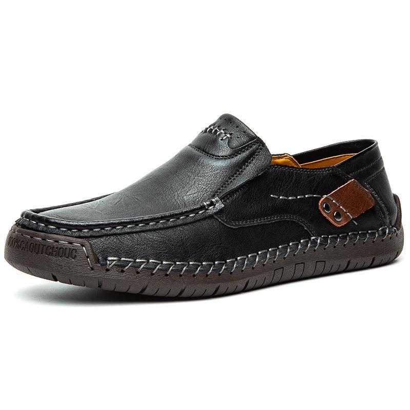 💎Classic Men’s Slip-On Leather Shoes – Premium Calfskin, All-Day Comfort & Effortless Style