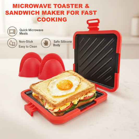 🥪 LIMITED-TIME OFFER—50% OFF! 🔥 Microwave Toaster & Sandwich Maker – Fast Cooking, Non-Stick & Easy to Clean ✨