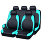 🚗50% OFF LIMITED TIME! 9-Piece Universal Fit PU Leather Car Seat Covers Set, Quilted Diamond Stitch Full Seat Protector, Breathable Wear-Resistant Auto Seat Cushion for Most Sedans SUVs