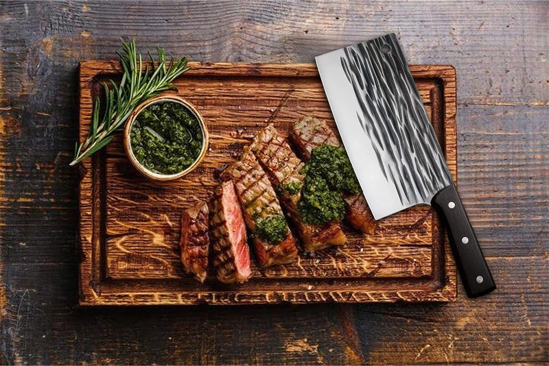JUWIL Premium Carbon Steel Cutlery – Handmade Serbian Hacka for Kitchen, Grill & Outdoor
