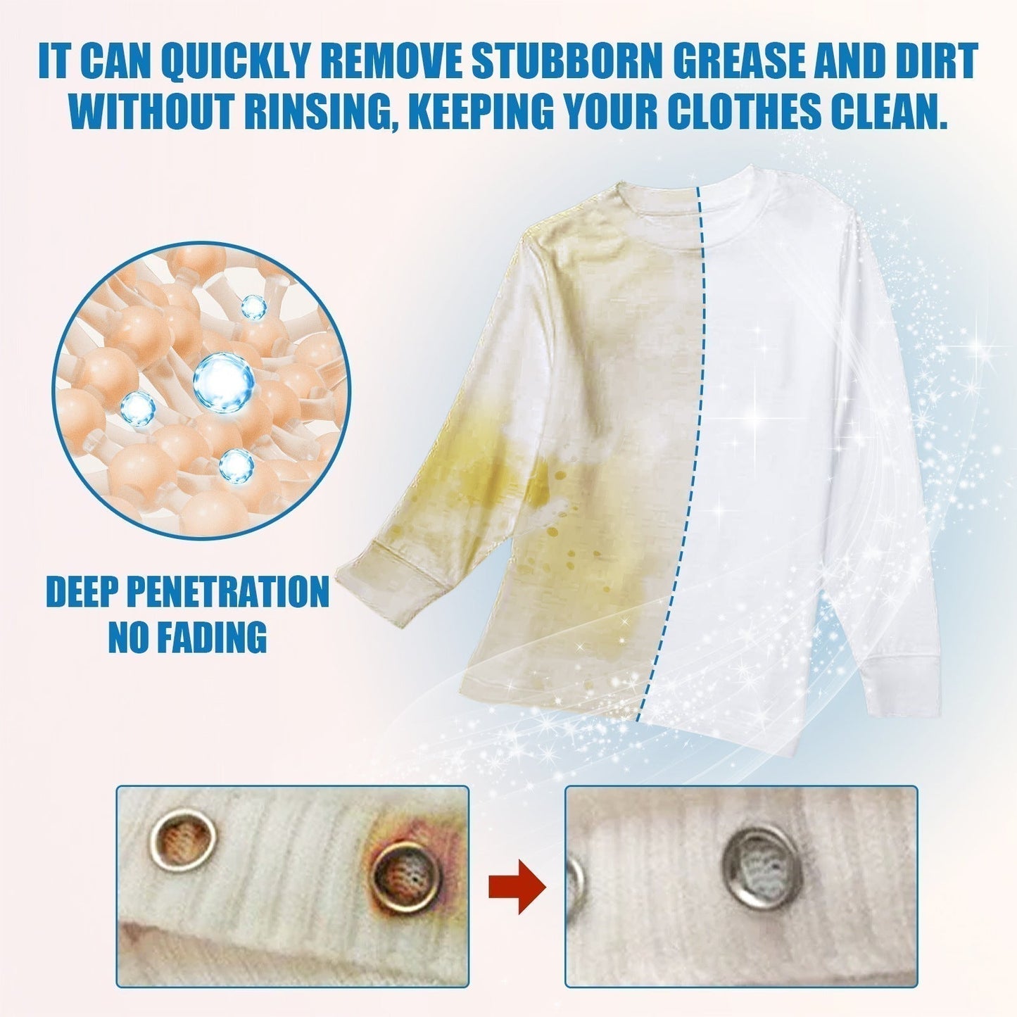 🏆 Last Day Special Price £7.99 ! 💐🔥Buy 2 Get 1 Free🔥Powerful Laundry Stain Remover Spray