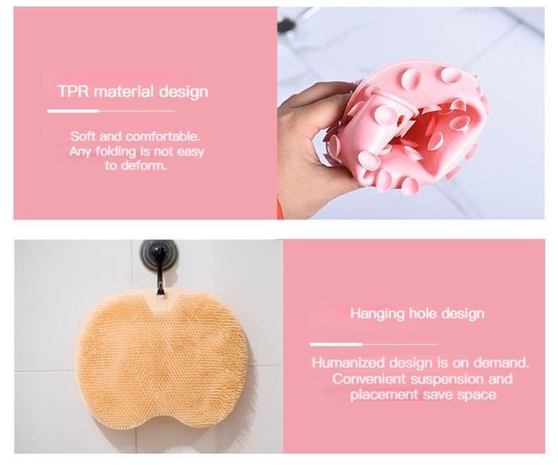 🔥 BUY 2 GET 1 FREE! 🚿 Shower Foot & Back Scrubber Massage Pad – Non-slip, dual-sided & deep-cleaning bristles – perfect for full-body exfoliation in the shower 🦶