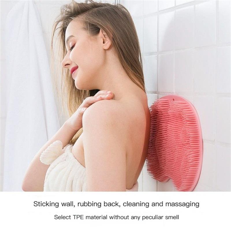 🔥 BUY 2 GET 1 FREE! 🚿 Shower Foot & Back Scrubber Massage Pad – Non-slip, dual-sided & deep-cleaning bristles – perfect for full-body exfoliation in the shower 🦶