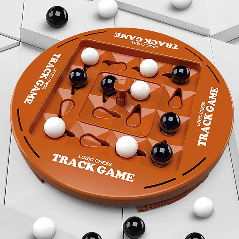 ♟️🌀Logic Chess Track Game Set, perfect for 2-4 players, offering fun-filled family game night entertainment✨💫
