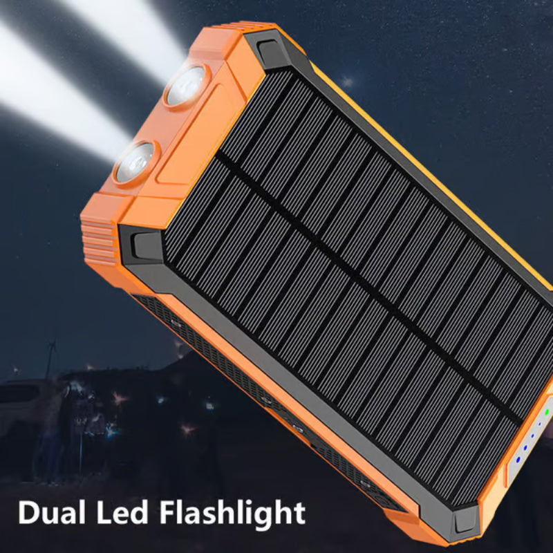 ☀️ LIMITED-TIME 50% OFF! 🔦 Portable Solar Power Bank – Solar Charging, Dual LED Lights, Outdoor Ready ✨