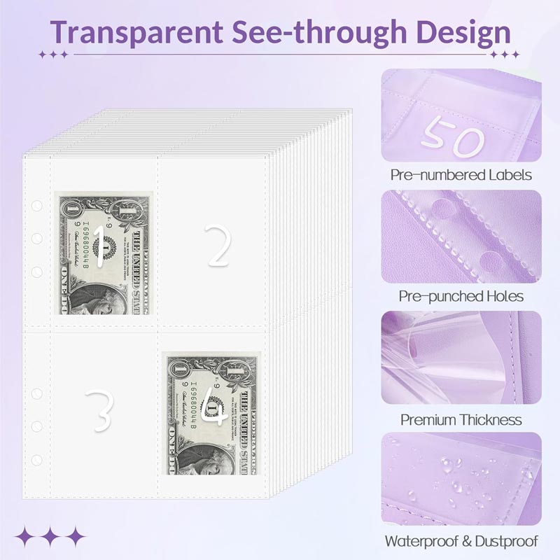 100-day Money-saving Envelope Challenge Binder
