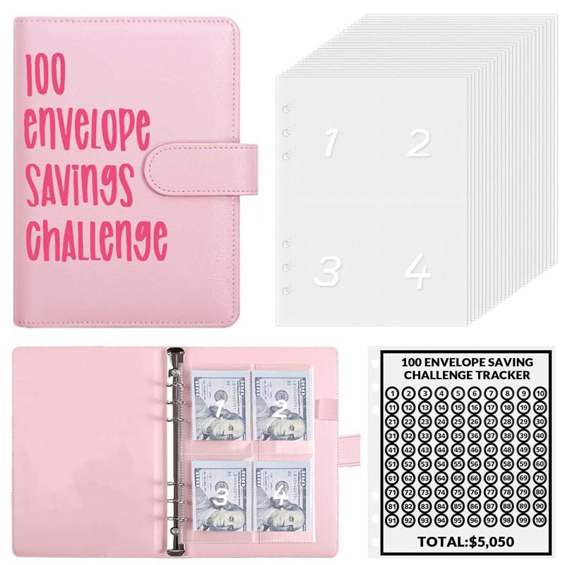 100-day Money-saving Envelope Challenge Binder