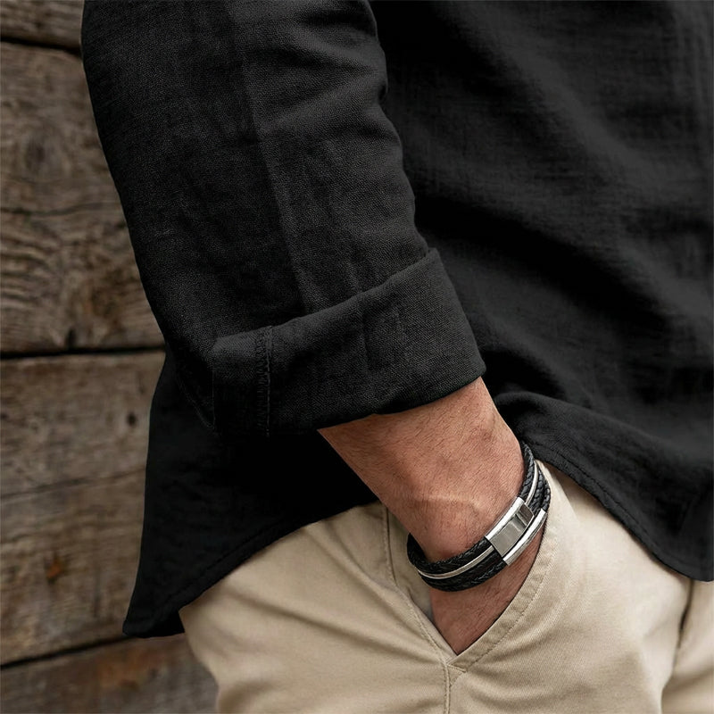 ⏳Time-Limited Special⏰Plain Linen-Cotton Blend Shirt for Men – Breathable & Lightweight, Relaxed Fit & Versatile Style 🌿