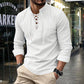 ⏳Time-Limited Special⏰Plain Linen-Cotton Blend Shirt for Men – Breathable & Lightweight, Relaxed Fit & Versatile Style 🌿