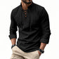 ⏳Time-Limited Special⏰Plain Linen-Cotton Blend Shirt for Men – Breathable & Lightweight, Relaxed Fit & Versatile Style 🌿
