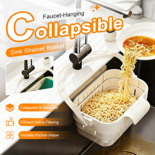 🍅Collapsible Faucet-Hanging Sink Strainer Basket