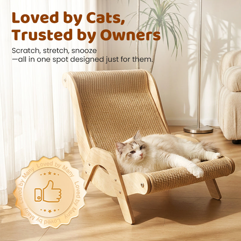 🐱 50% OFF NOW! ⏰ 2-in-1 Sisal Cat Scratching Lounger – Scratching & Lounging, Durable Sisal & Space-Saving 🛏️