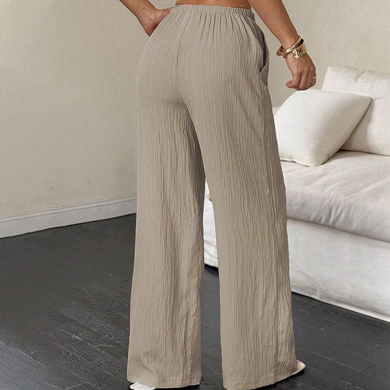 💜 LAST DAY PROMOTION - 50%OFF 💜Versatile Solid Color Wide Leg Pants