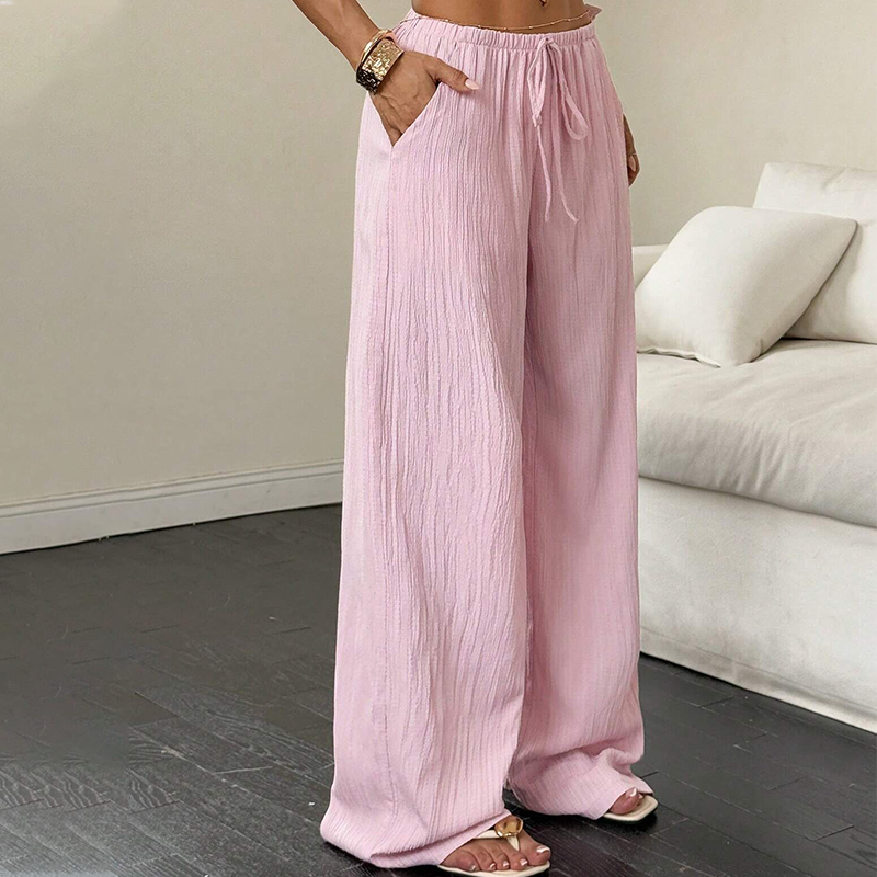 💜 LAST DAY PROMOTION - 50%OFF 💜Versatile Solid Color Wide Leg Pants