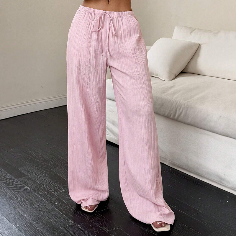 💜 LAST DAY PROMOTION - 50%OFF 💜Versatile Solid Color Wide Leg Pants