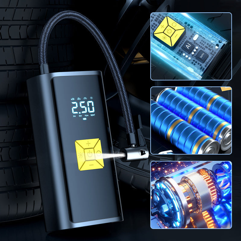 Portable Electric Car Air Pump with Digital Pressure Gauge