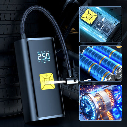 Portable Electric Car Air Pump with Digital Pressure Gauge