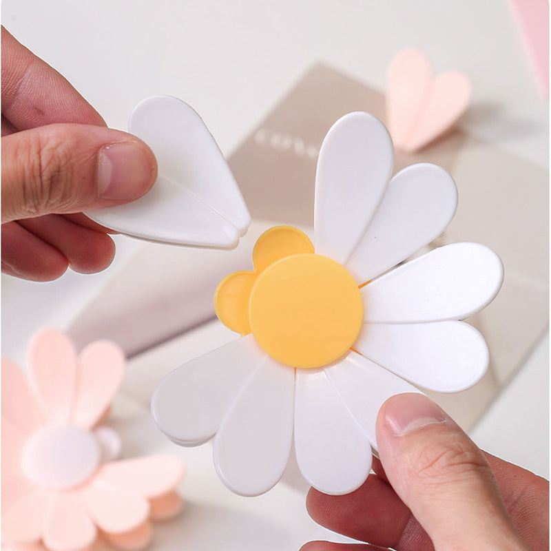 🏆 Last Day Special Price £6.99 !🌸Magnetic Daisy Blossom Sealing Clip Set