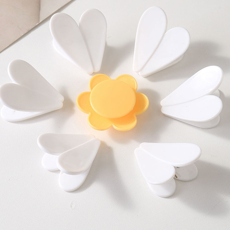 🏆 Last Day Special Price £6.99 !🌸Magnetic Daisy Blossom Sealing Clip Set