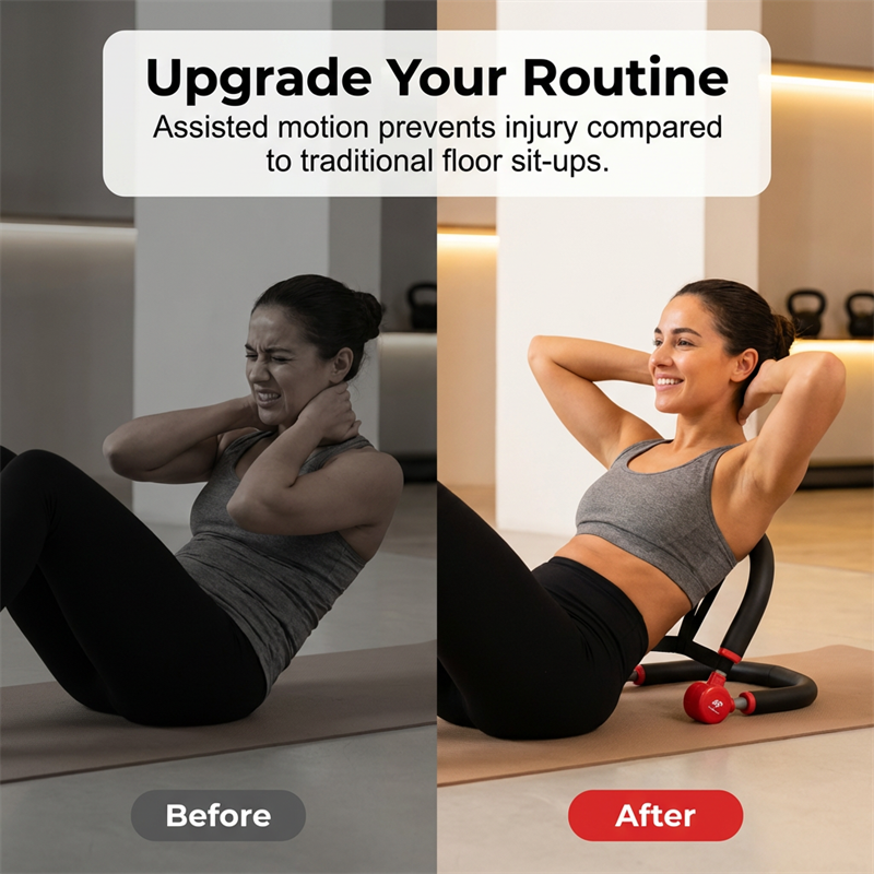 🌸 Home Gym Core & Sit-Up Exercise Machine