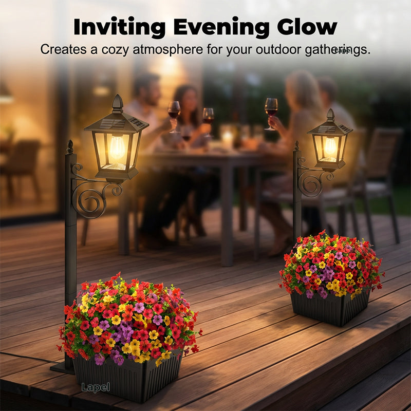 💐50% OFF ! Wrought Iron Solar Light – Retro Style & All-Weather 💡🌿