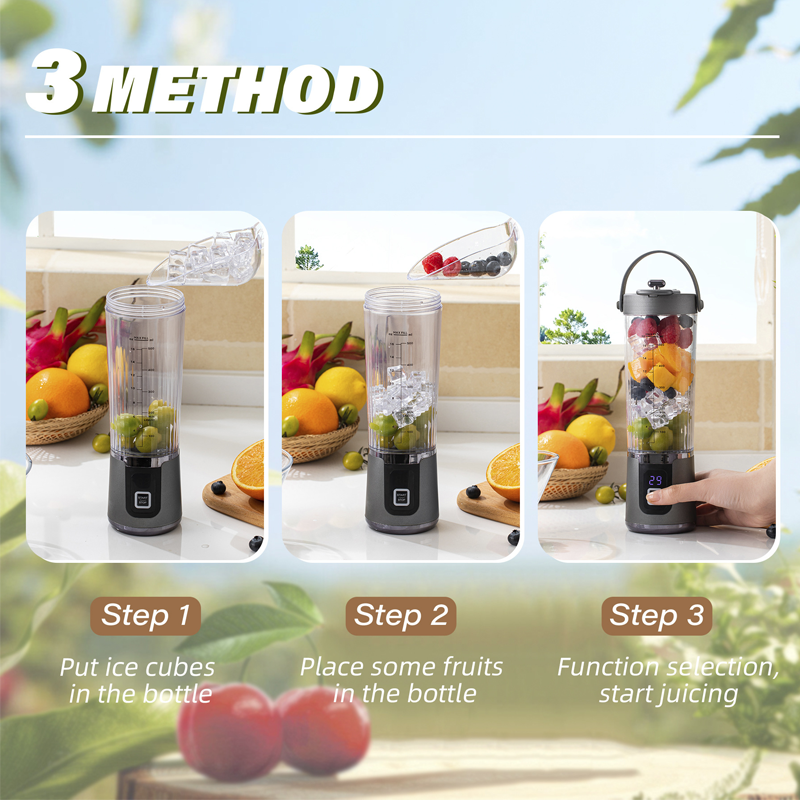 Cordless Portable Blender —Protein Shakes, Frozen Slushies, Crushed-Ice Cocktails, Frappes and Iced Lattes