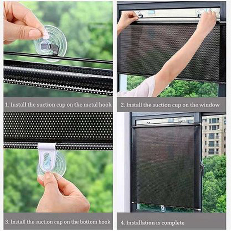 Universal Retractable Car Roller Sunshade