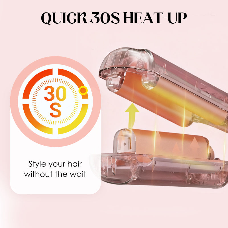 32mm W-Type Ionic Curling Iron