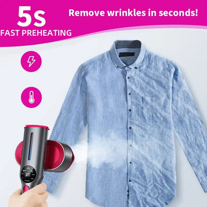 📢📢50% OFF !! ⏰Portable Steam Iron – Fast preheat, works on silk to cotton. Lightweight, 150ml tank. Wrinkle‑free anywhere. 🌍✅