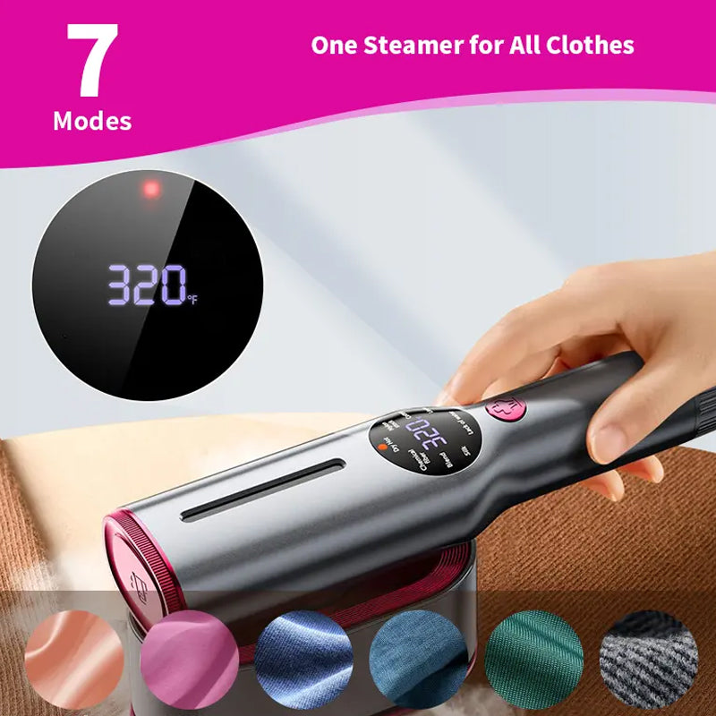 📢📢50% OFF !! ⏰Portable Steam Iron – Fast preheat, works on silk to cotton. Lightweight, 150ml tank. Wrinkle‑free anywhere. 🌍✅