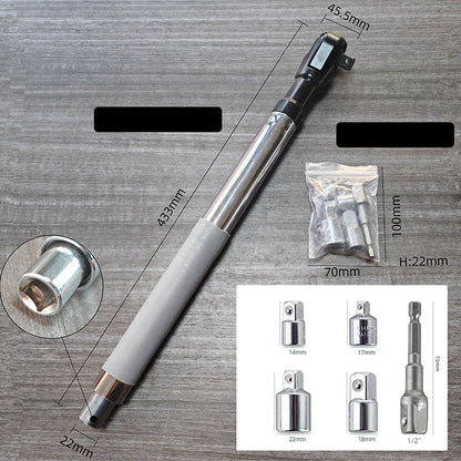 🔧⚙️ Dual-Function Extension Bar Ratchet Wrench – 2-in-1 design & 72 teeth – Reversible, extends reach – perfect for auto repair or tight spaces 🚗