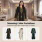 Women's Ethnic Print V-Neck Kaftan Dress