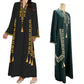 Women's Ethnic Print V-Neck Kaftan Dress