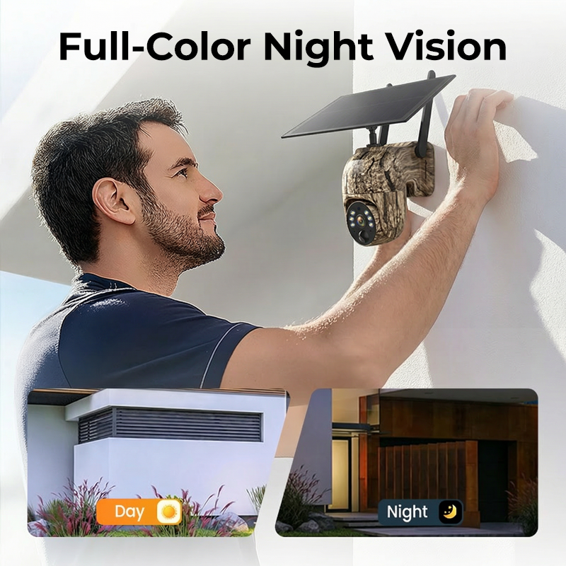 🥳2026 HOT SALE🥳Solar-Powered PTZ Security Camera