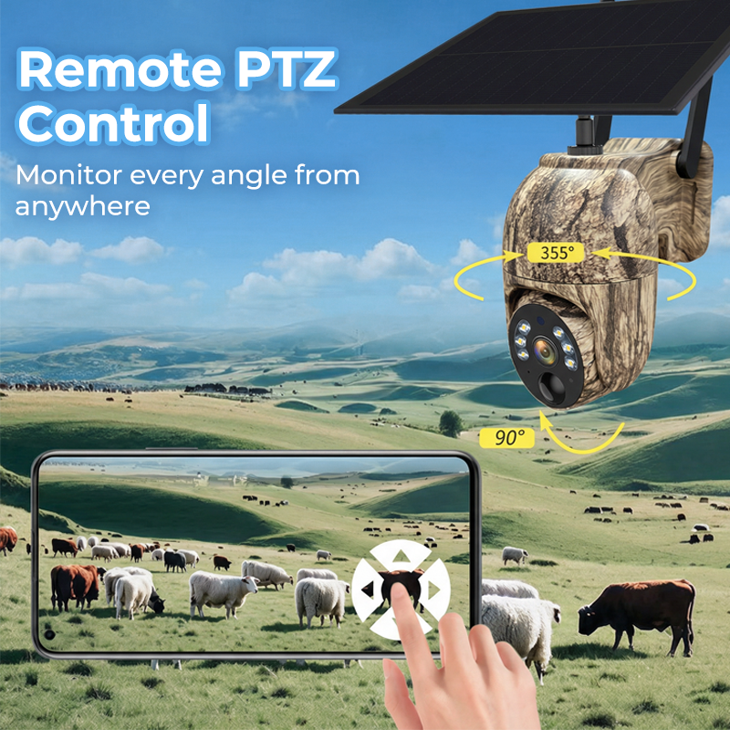🥳2026 HOT SALE🥳Solar-Powered PTZ Security Camera