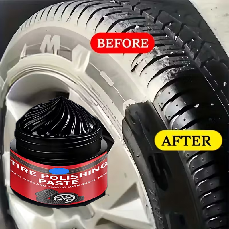 🚗BUY 1 GET 1 FREE! ✨ Car Tire & Plastic Trim Renewal Paste – Restores Shine, Prevents Cracking & Easy Application 🛞