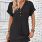 👗 50% OFF NOW! ⏰ Women's Fashion V-Neck Button Dress – Timeless Solid Colors, Soft Fabric & Rolled Sleeves – Flattering, breathable & perfect for work, brunch or summer days 🌸