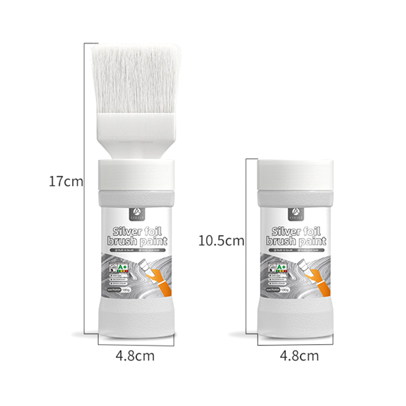 🖌️50% OFF NOW ! ✨Water-Based Metallic Silver Paint with Built-in Brush – Rust Repair Metal Coating for Home DIY