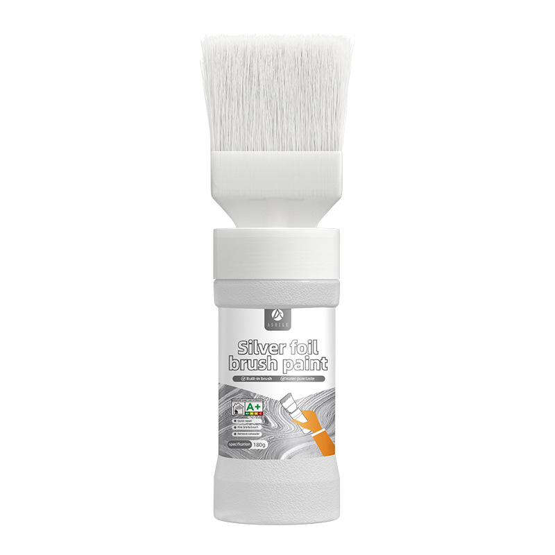 🖌️50% OFF NOW ! ✨Water-Based Metallic Silver Paint with Built-in Brush – Rust Repair Metal Coating for Home DIY