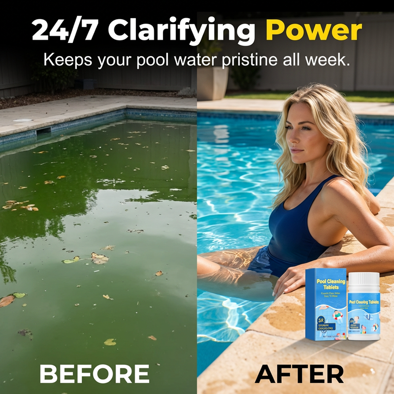 🌊Summer Cool Deal: ONLY ￡8.99!!🌊Pool Cleaning Tablets for Crystal Clear Water