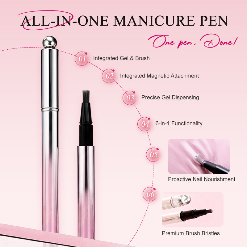 💅 All-in-One Cat Eye Gel Nail Pen – Create Stunning Magnetic Nail Art at Home! ✨