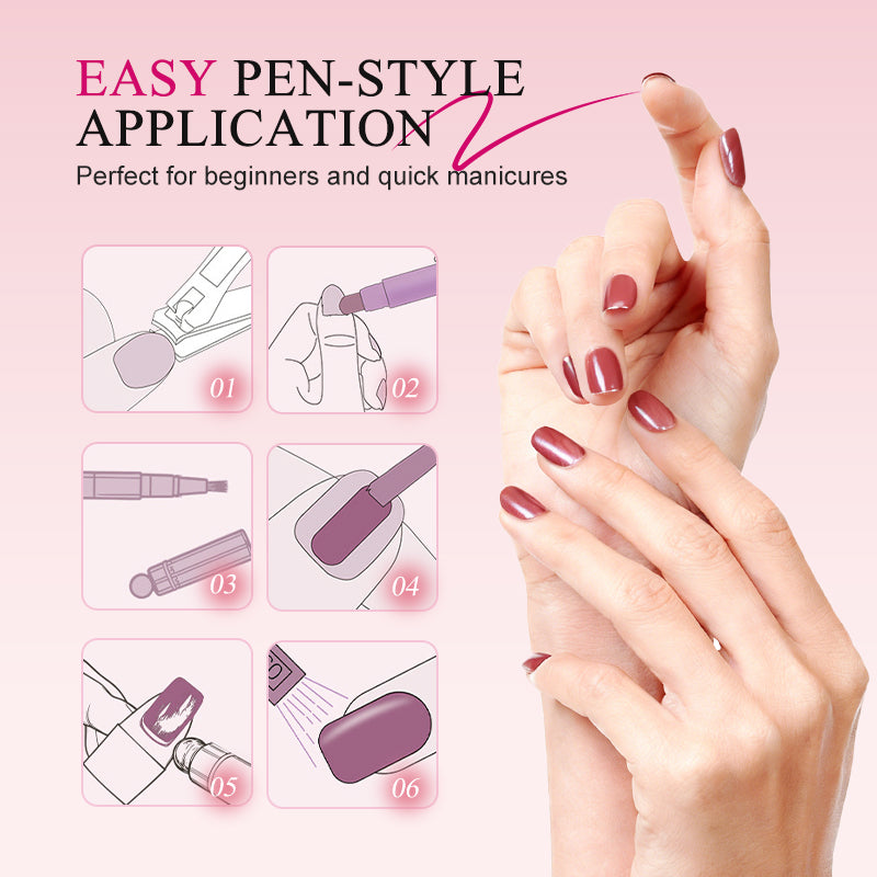 💅 All-in-One Cat Eye Gel Nail Pen – Create Stunning Magnetic Nail Art at Home! ✨