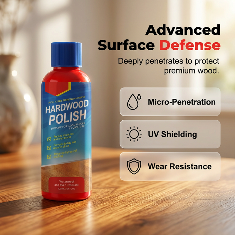 💐Special Price £9.78 ! 🔥Buy 2 Get 1 Free🎁Gloss Wood Floor Polish – Instant Mirror Shine ✨🪵【Limited Offer】