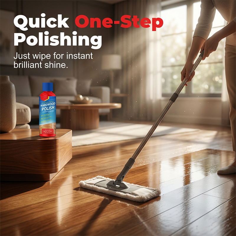 💐Special Price £9.78 ! 🔥Buy 2 Get 1 Free🎁Gloss Wood Floor Polish – Instant Mirror Shine ✨🪵【Limited Offer】